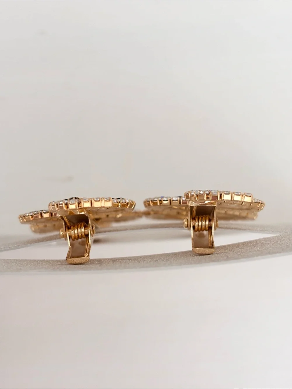 NATASHA Rhinestone Snake/ Serpent Hair Clips (2) NWT
